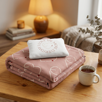I love me more everyday Travel Blanket with Pouch — Portable Cozy Throw for Flights & Road Trips