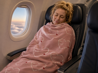 I love me more everyday Travel Blanket with Pouch